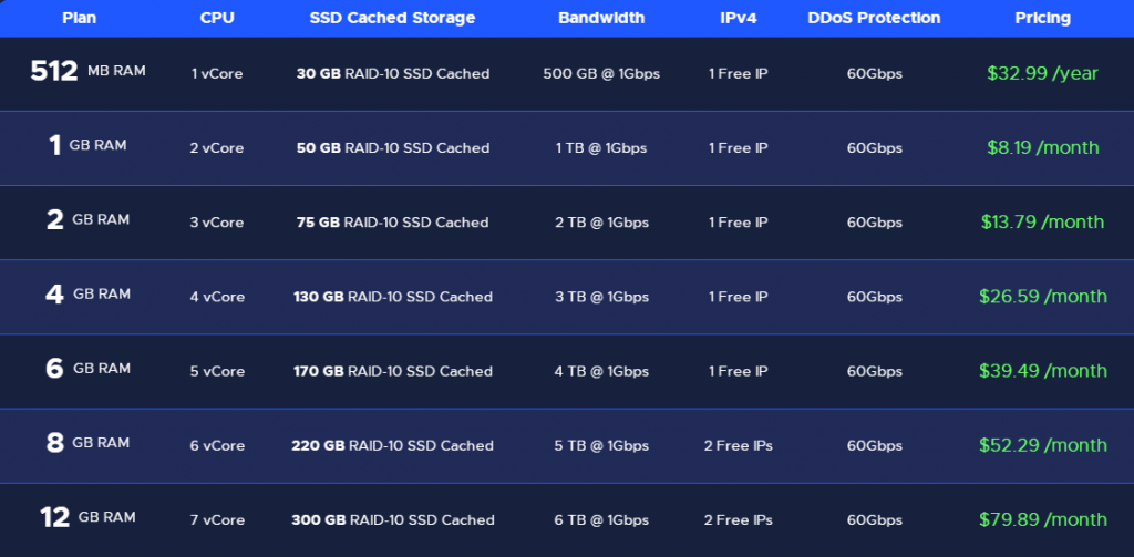 RackNerd DDoS Protected KVM VPS方案