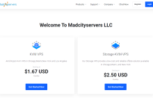 Madcityservers美国洛杉矶/纽约/芝加哥/迈阿密AMD Ryzen kvm VPS六折:1.5美元/月起,无限流量,支持支付宝-神马VPS