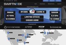 Swiftnode美国洛杉矶/芝加哥独立服务器:E3/I7处理器/15TB月流量或不限流量/59.25美元/月起-神马VPS