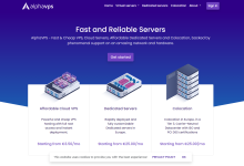 黑五# alphavps：AMD Ryzen 7000高性能VPS，低至15.99/年；另外大硬盘VPS、独立服务器均有特价-神马VPS